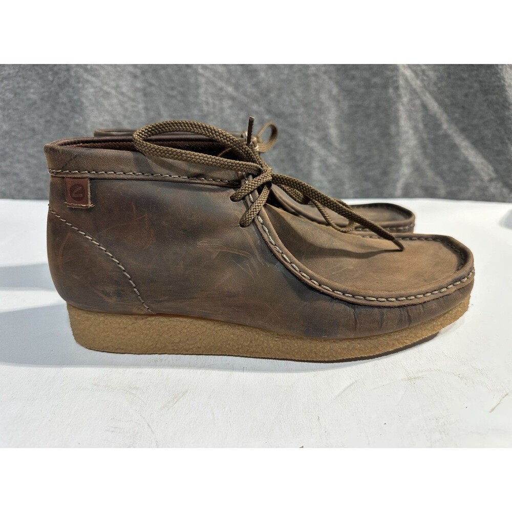 Clarks Originals Moccasin Shacre Boot Beeswax Brown Shoe Wallaby Earth Men’s 9B